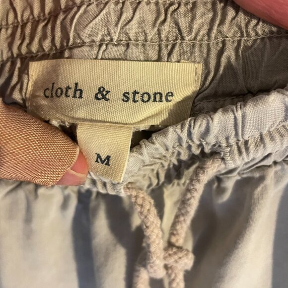 Anthropologie (Cloth & Stone) | Light Gray Tencel Boardwalk Skirt Medium - Picture 4 of 5